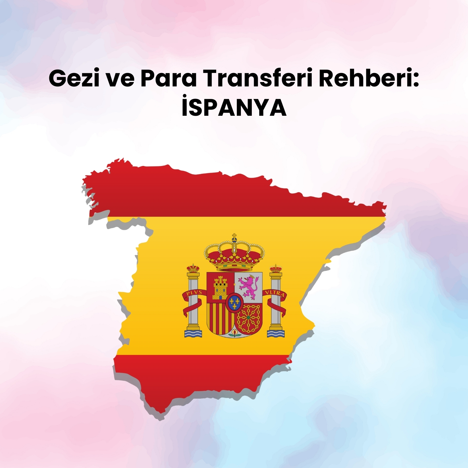 ispanya'ya para gönderme yazısı için temsili ülke bayragı